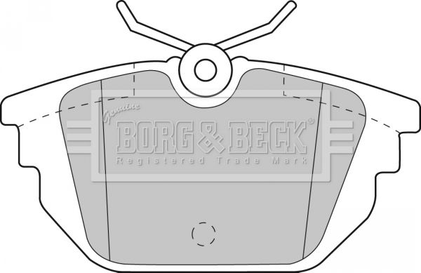 BORG & BECK Bremžu uzliku kompl., Disku bremzes BBP1867